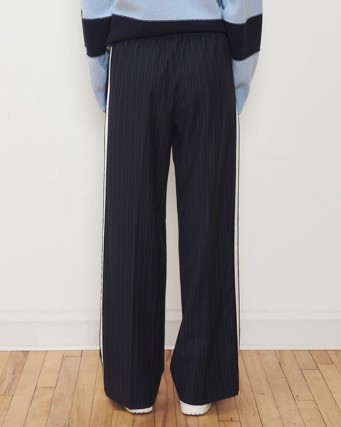 WE-AR4  - Women - Midnight Pinstripe Chaplin Trouser