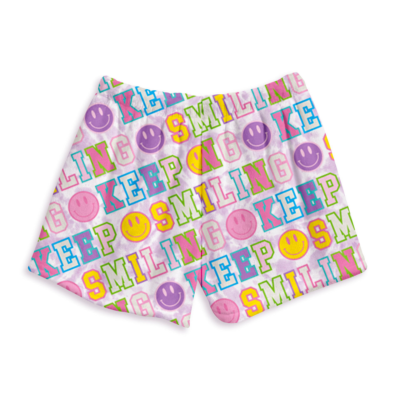 Top Trenz - Tween - Varsity Print Fuzzy Shorts