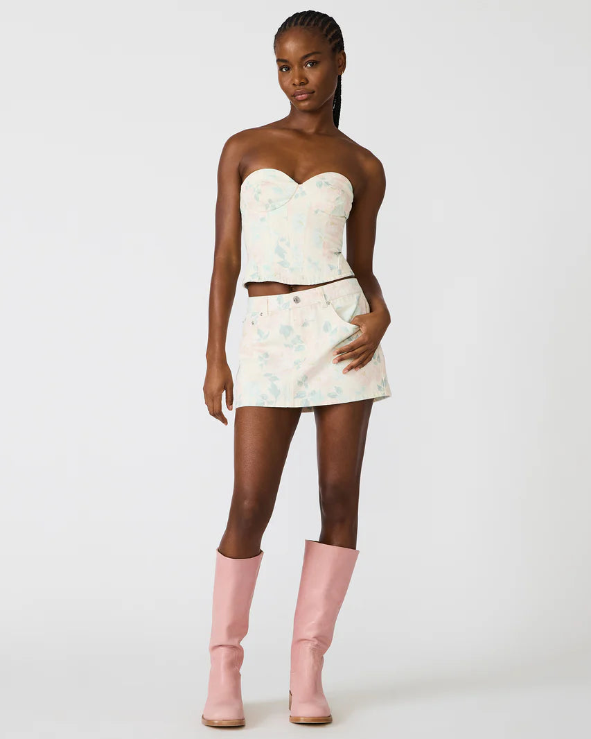 Steve Madden - Women - Peach Beige Roselia Corset Top