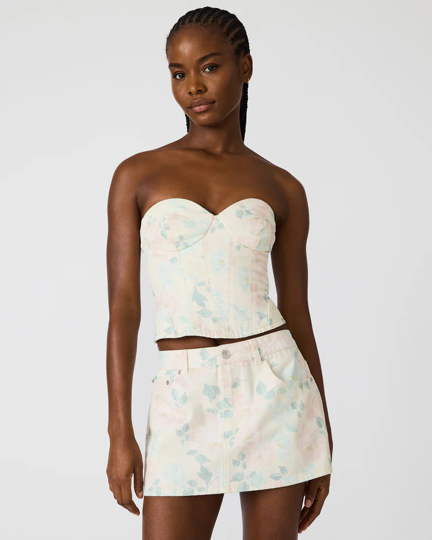 Steve Madden - Women - Peach Beige Roselia Corset Top