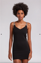 Generation Love - Women - Black Corinne Crystal Bow Dress