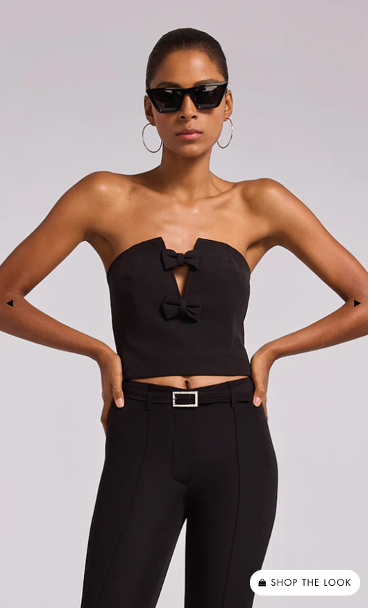Generation Love - Women - Black Giselle Bow Bustier