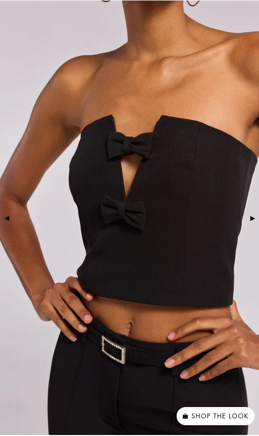 Generation Love - Women - Black Giselle Bow Bustier