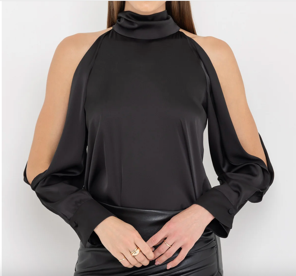 Generation Love - Women - Black Rossi Halter Blouse