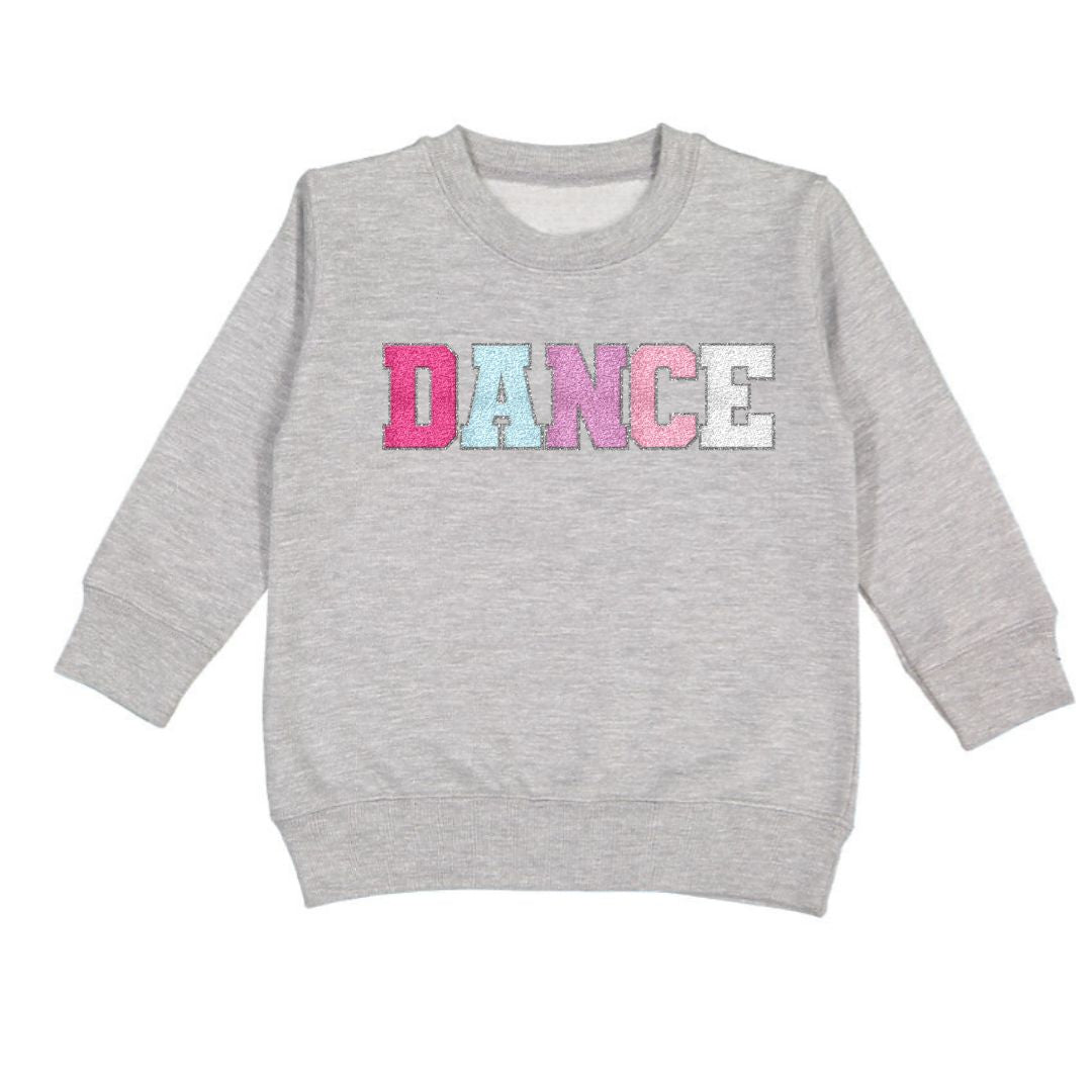 Sweet Wink - Girls - Gray Dance Patch Sweatshirt