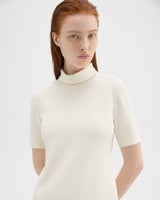 Theory - Women - Rice Mini Roll Neck Dress in Admiral Crepe