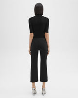 Theory - Women - Black Cropped Kick Pant