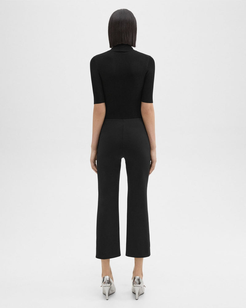 Theory - Women - Black Cropped Kick Pant