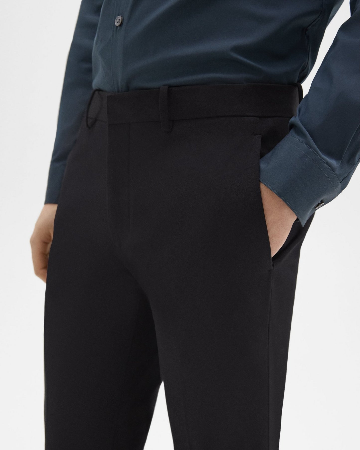 Theory - Men - Black Zaine Stretch Cotton Pant