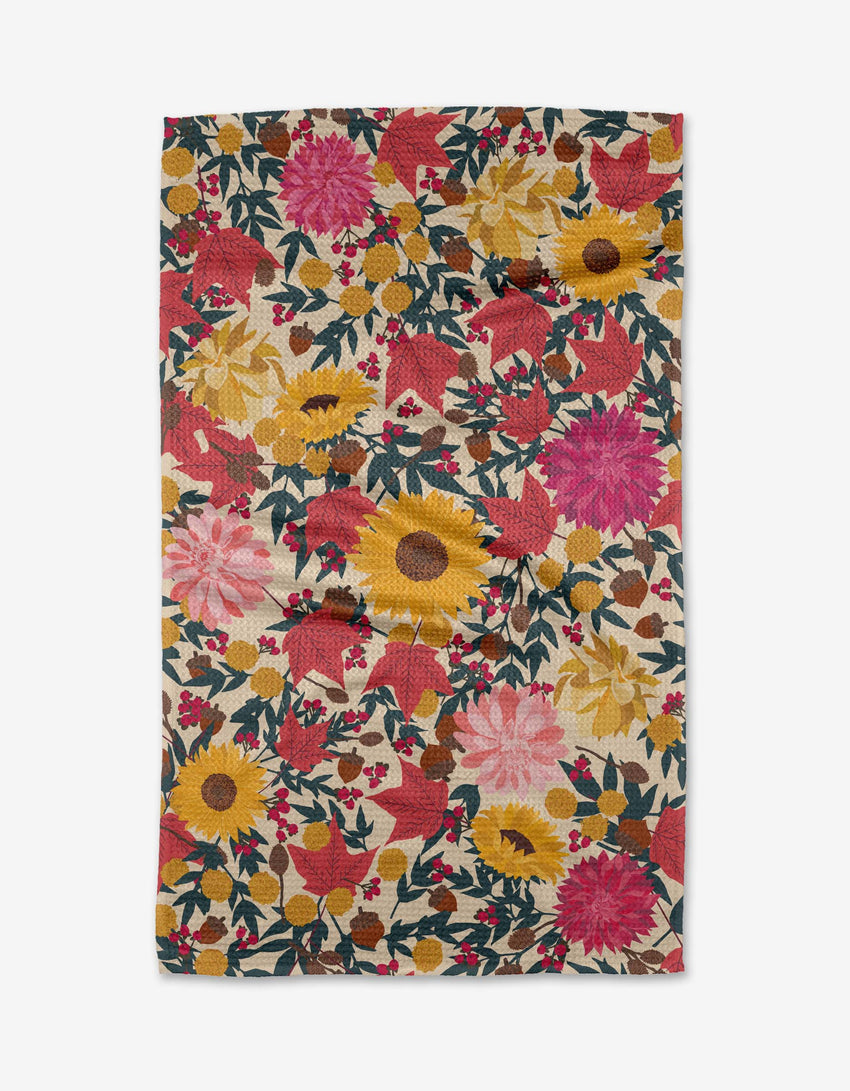 Geometry - Autumn Bloom Tea Towels