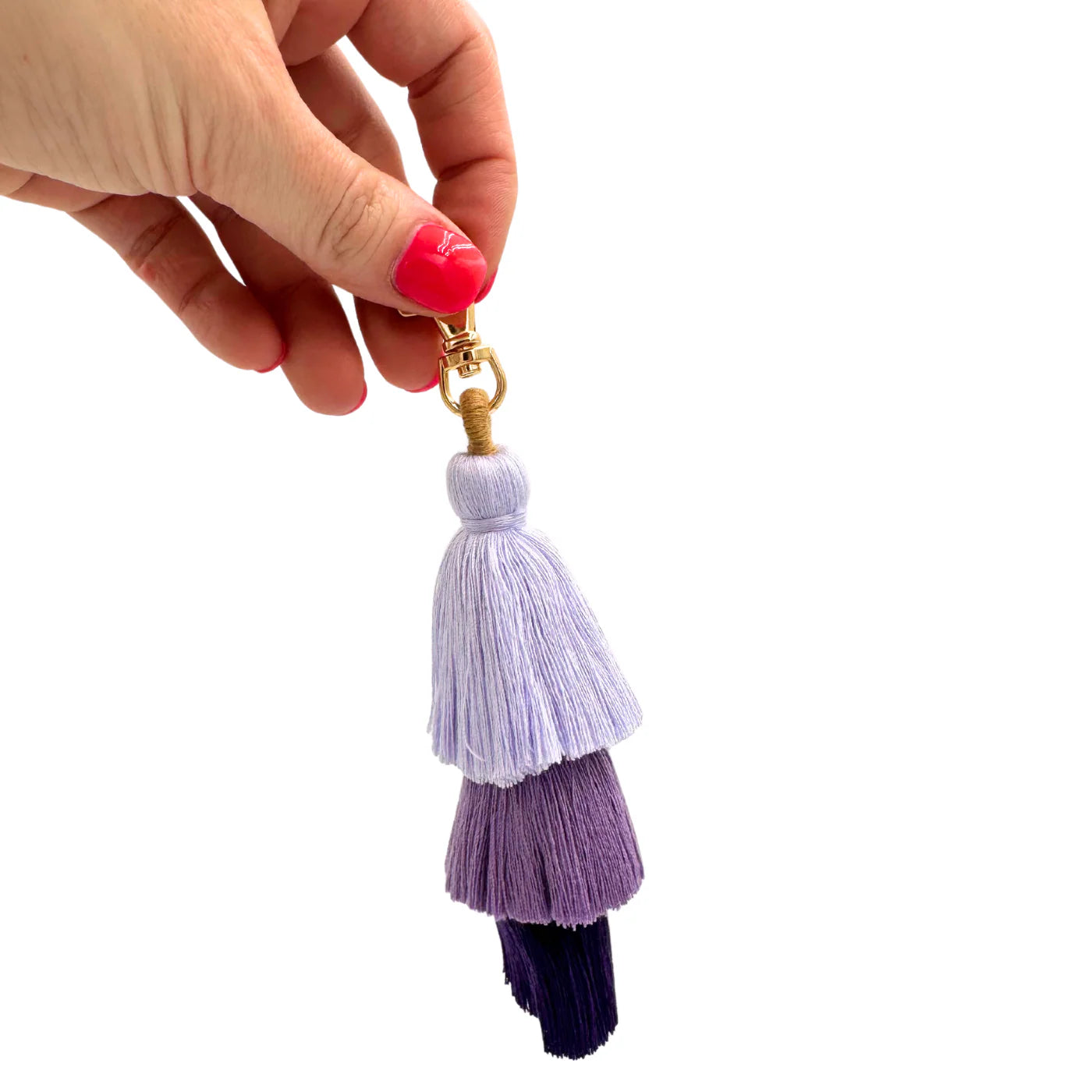 My Fair Mahjong - Purple Tassel Mahjong Tile Bag Accessory