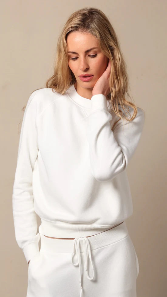 Minnie Rose - Women - Supima Cotton Cashmere Raglan Sleeve Sweatshirt