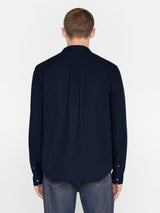 FRAME - Men - Midnight Blue Brushed Cotton Shirt