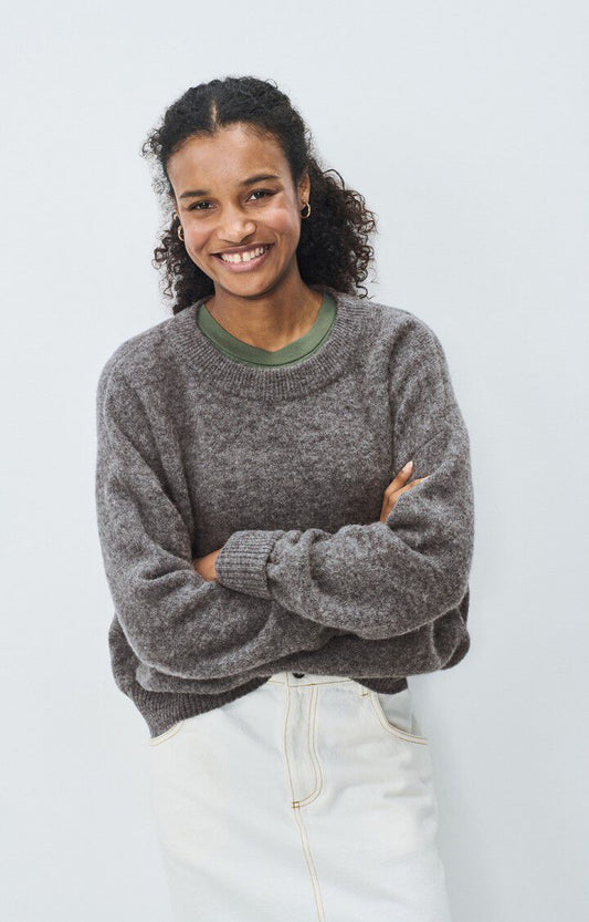 American Vintage - Women - Melange Steel Vitow Jumper