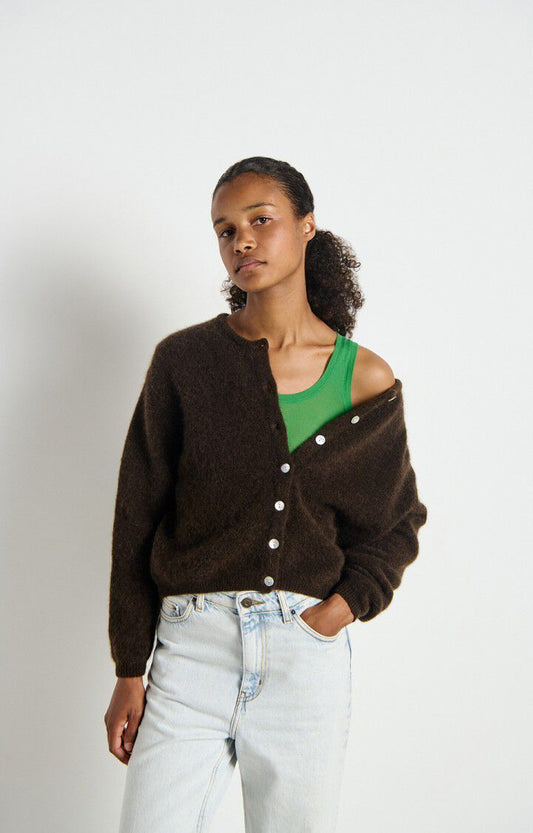 American Vintage - Women - Melange Coffee Vitow Cardigan