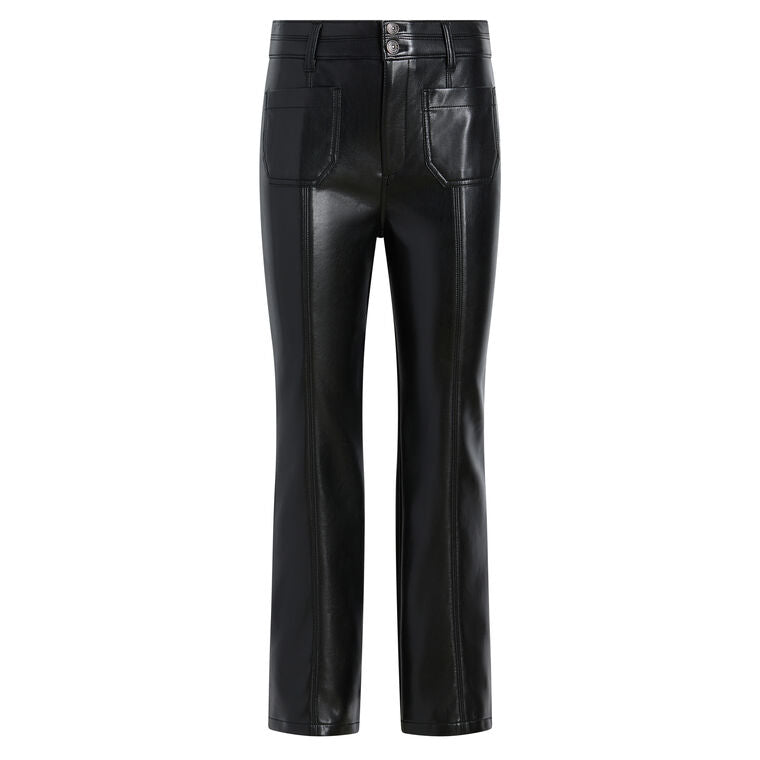 Cinq a Sept - Women - Black Dorothea Vegan Leather Crop  Pant