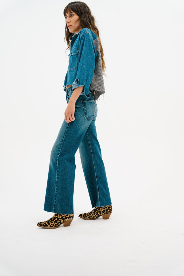 ASKK NY - Women - Denim/Houndstooth Crosby Combo