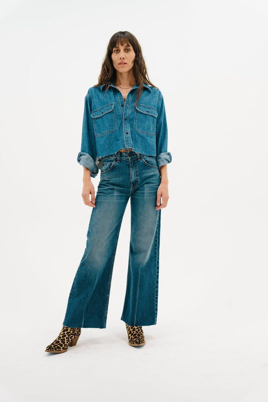 ASKK NY - Women - Denim/Houndstooth Crosby Combo