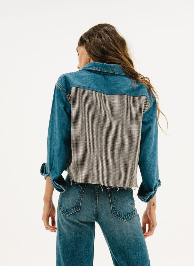 ASKK NY - Women - Denim/Houndstooth Crosby Combo