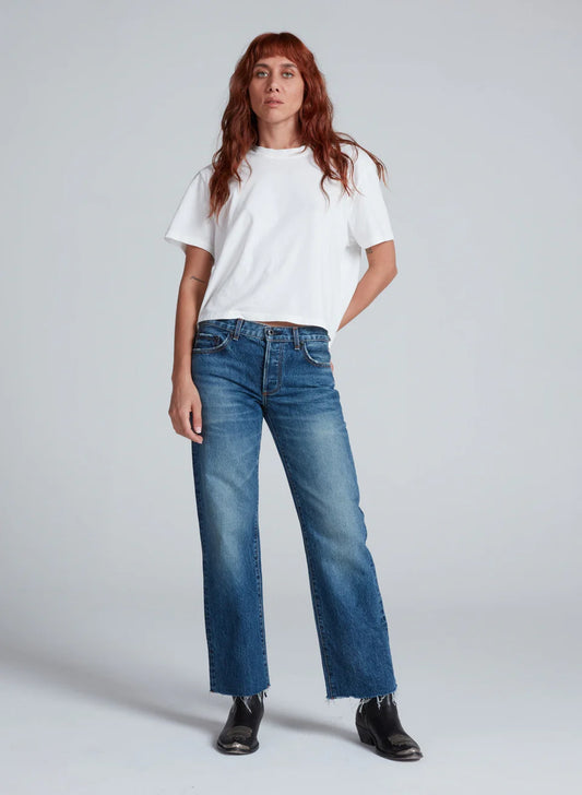 AskkNY -Women - Empire Wash ASSK  Lowrise Straight Leg Jean