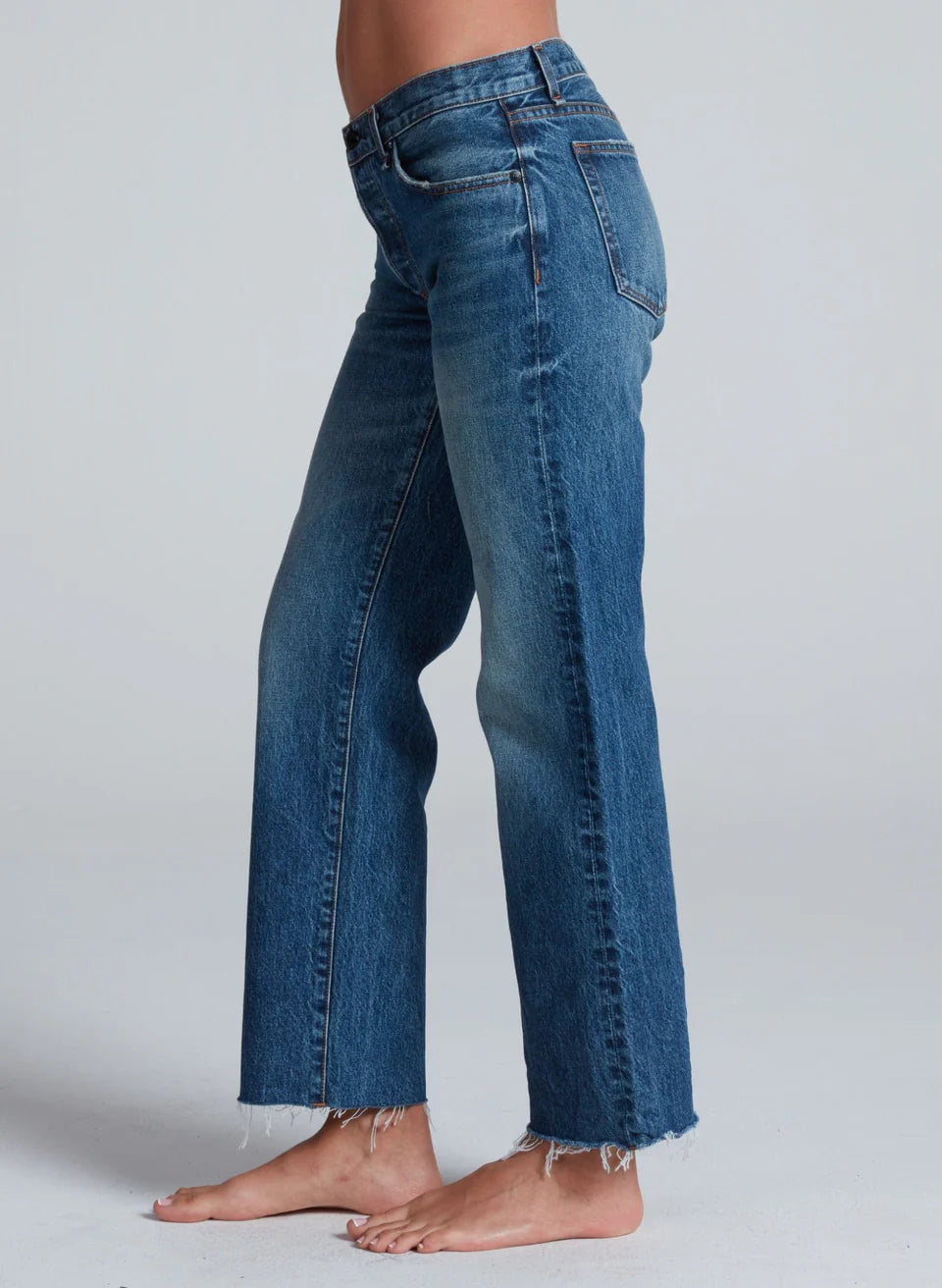 AskkNY -Women - Empire Wash ASSK  Lowrise Straight Leg Jean