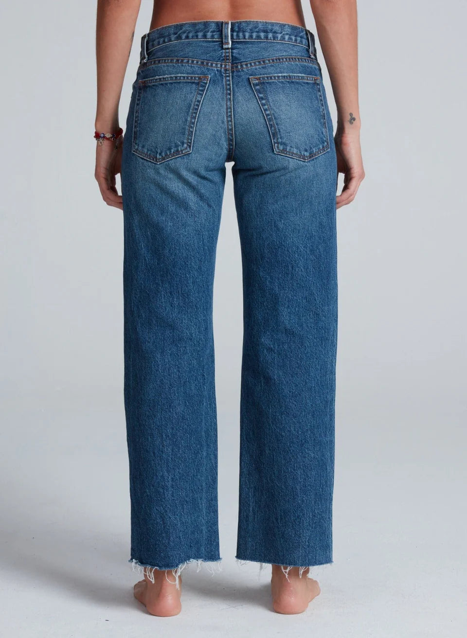 AskkNY -Women - Empire Wash ASSK  Lowrise Straight Leg Jean