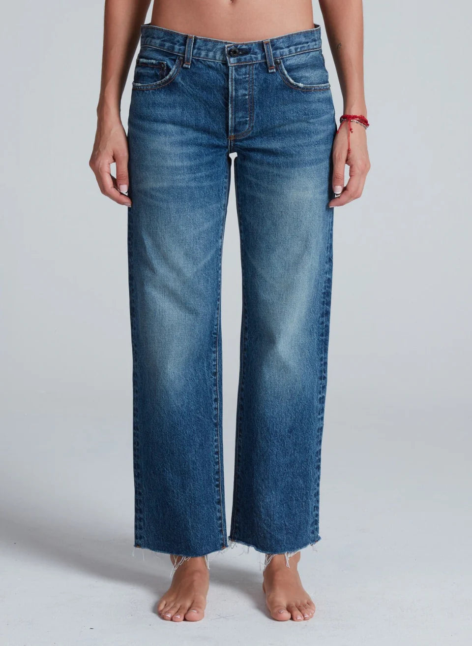 AskkNY -Women - Empire Wash ASSK  Lowrise Straight Leg Jean