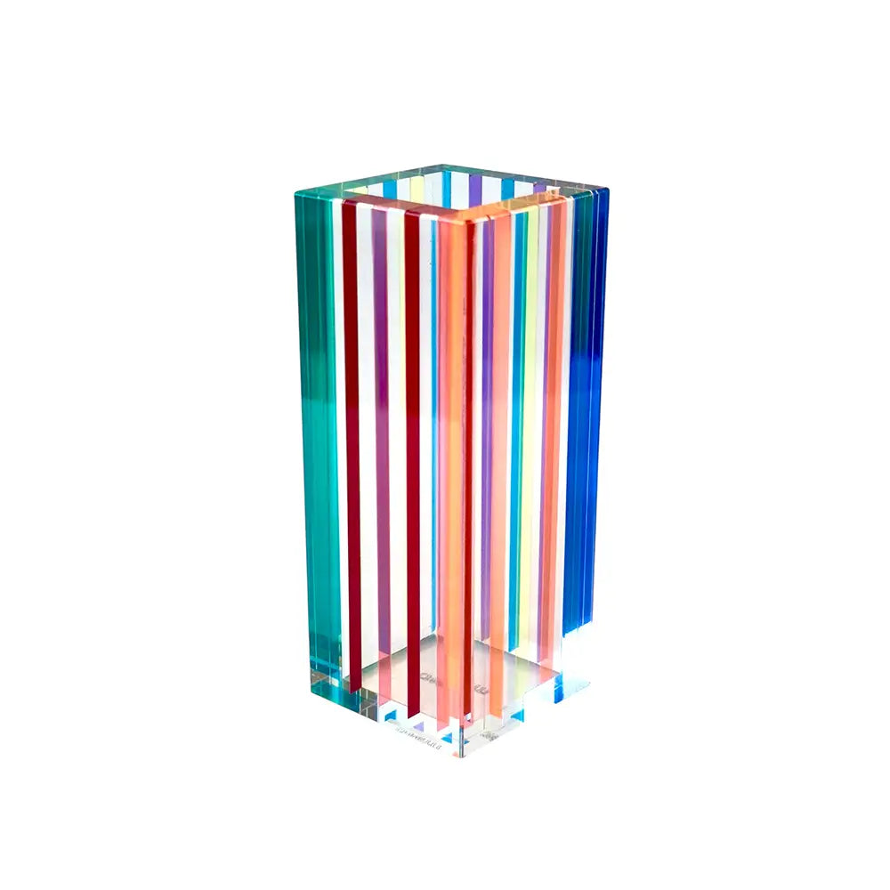 Canetti Multicolor  Striped Bouquet Vase Large