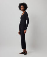 ATM Collection - Women - Black Modal Rib Long Sleeve Cardigan