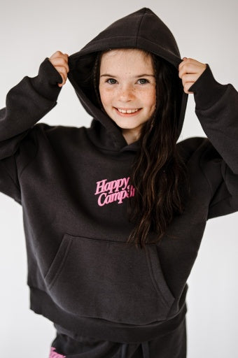 Happy Camp3R - Tween - Slate Grey Puff Series Core Hoodie