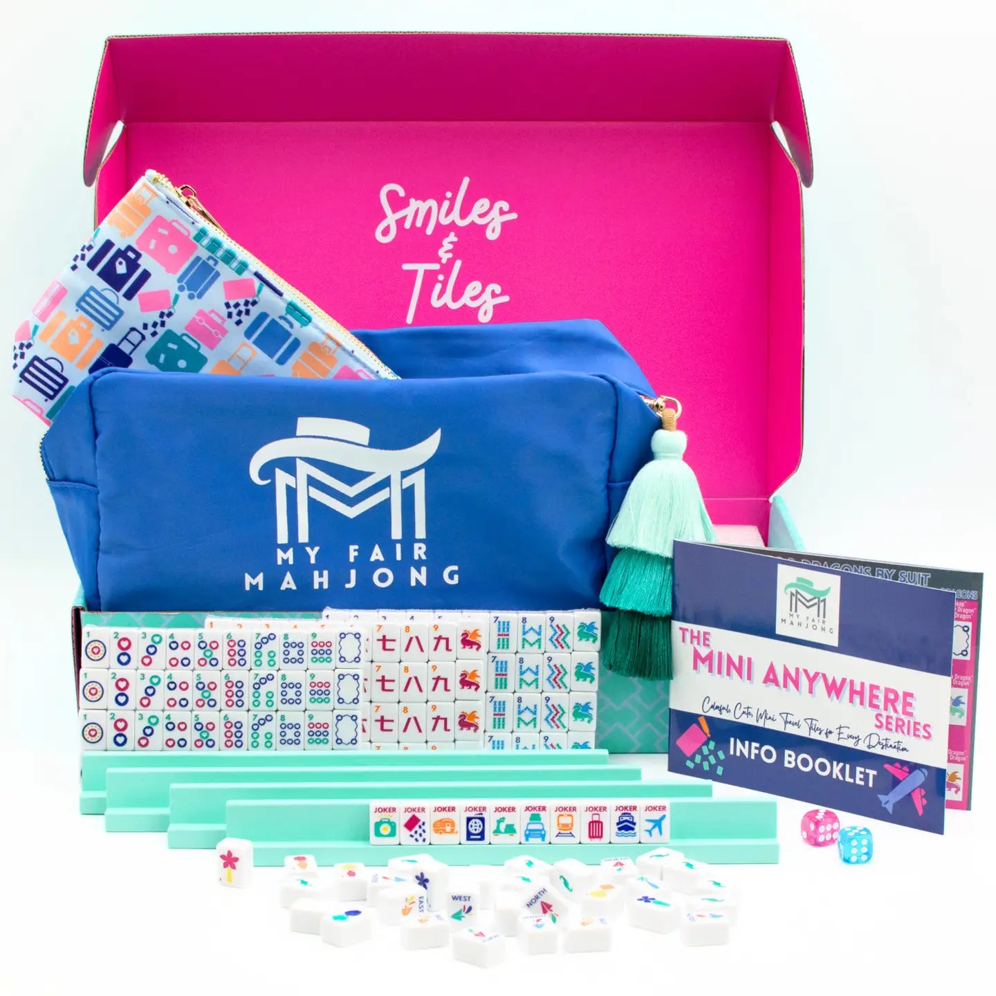 My Fair Mahjong - Mini Travel Mahjong | Mini Anywhere Series | White