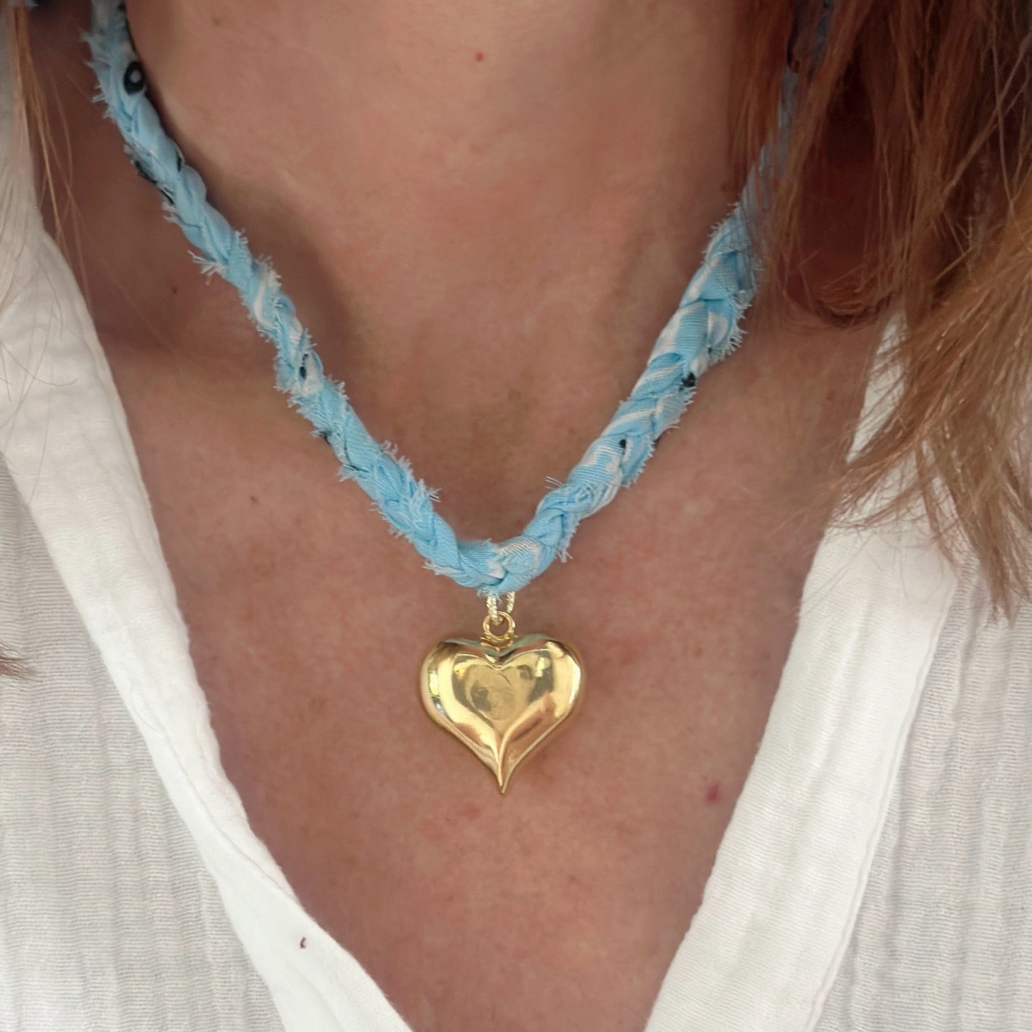 Jeny Baker Love Bandana Necklace