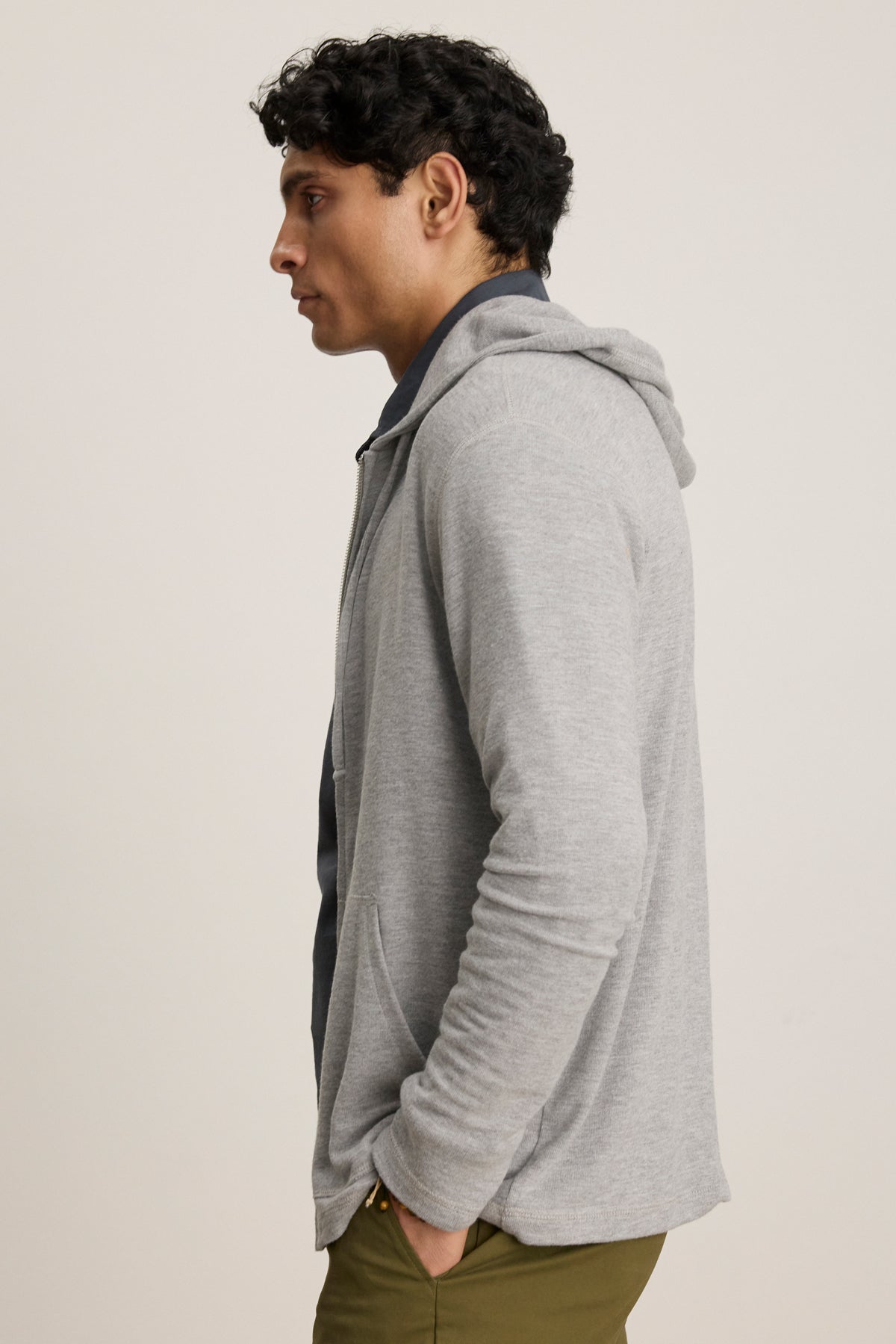 Velvet Tees - Men - Medium Heather Grey Loudon Hoodie