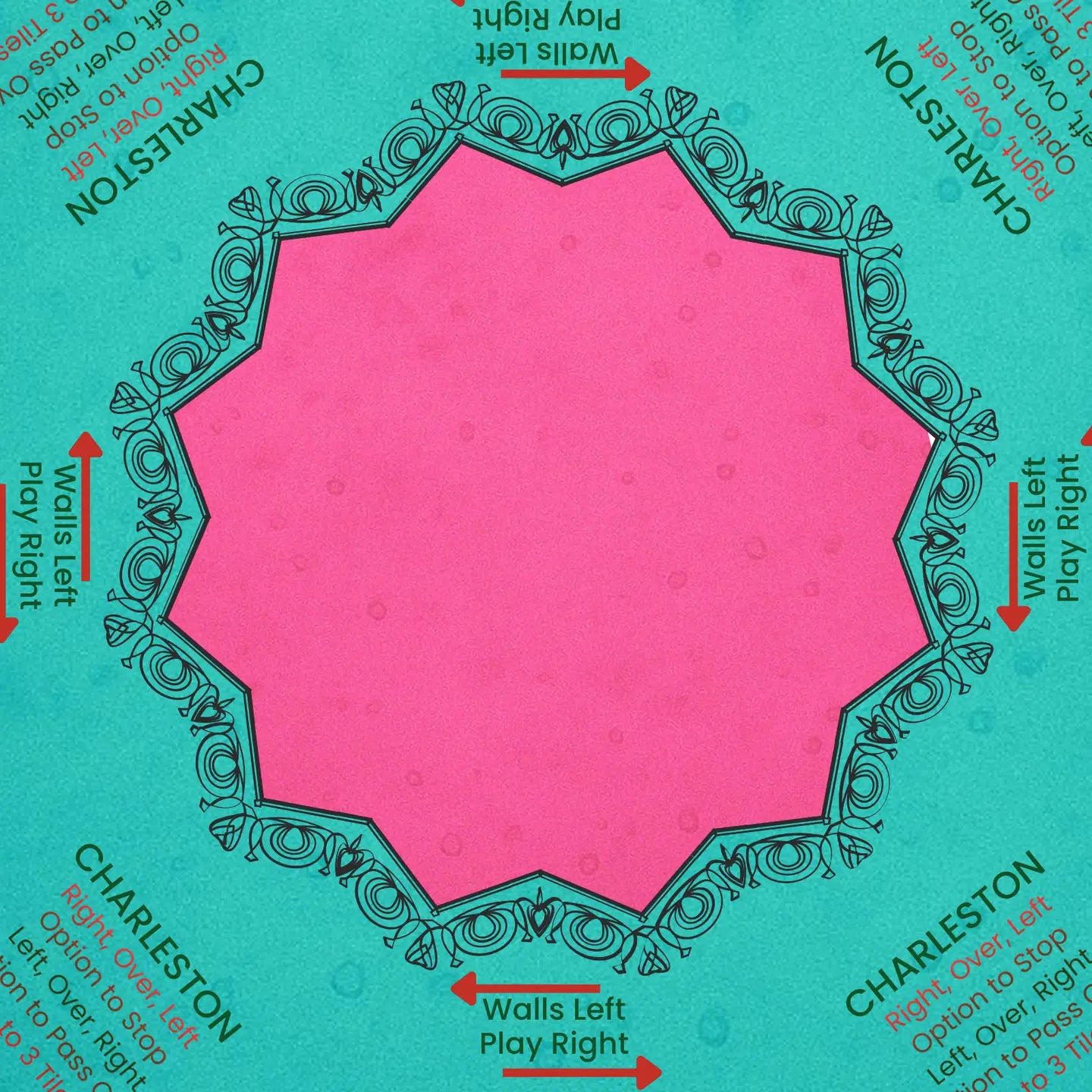 Mahjong Studios -  Lunaflor Watermark Mat