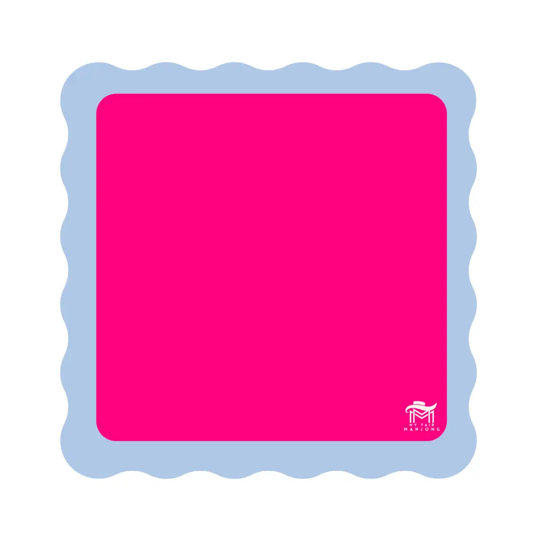 My Fair Mahjong - Pink-Blue  Mahjong Mat Color Wave