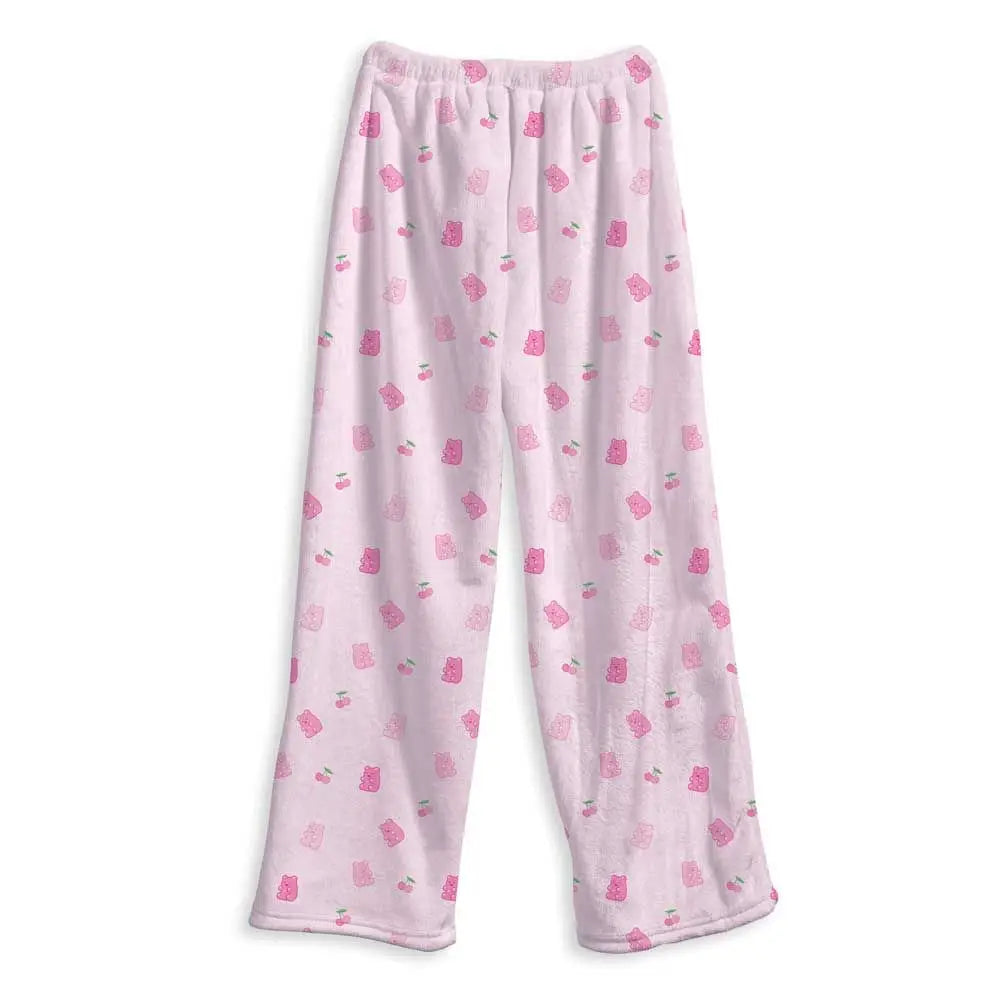 Top Trenz - Pink  Gummy Crush Fuzzy Lounge Pant