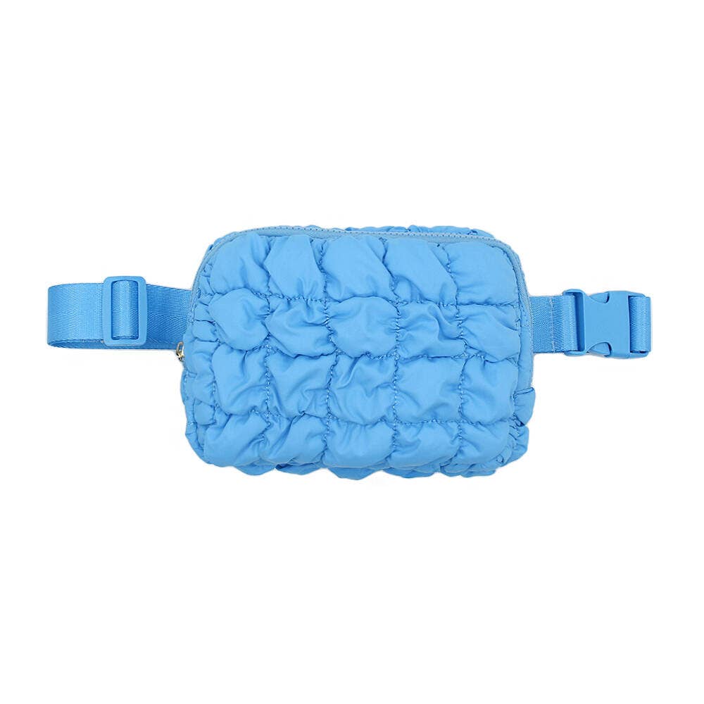 Guys N Gals - Cornflower Blue Puffer Waist Bag