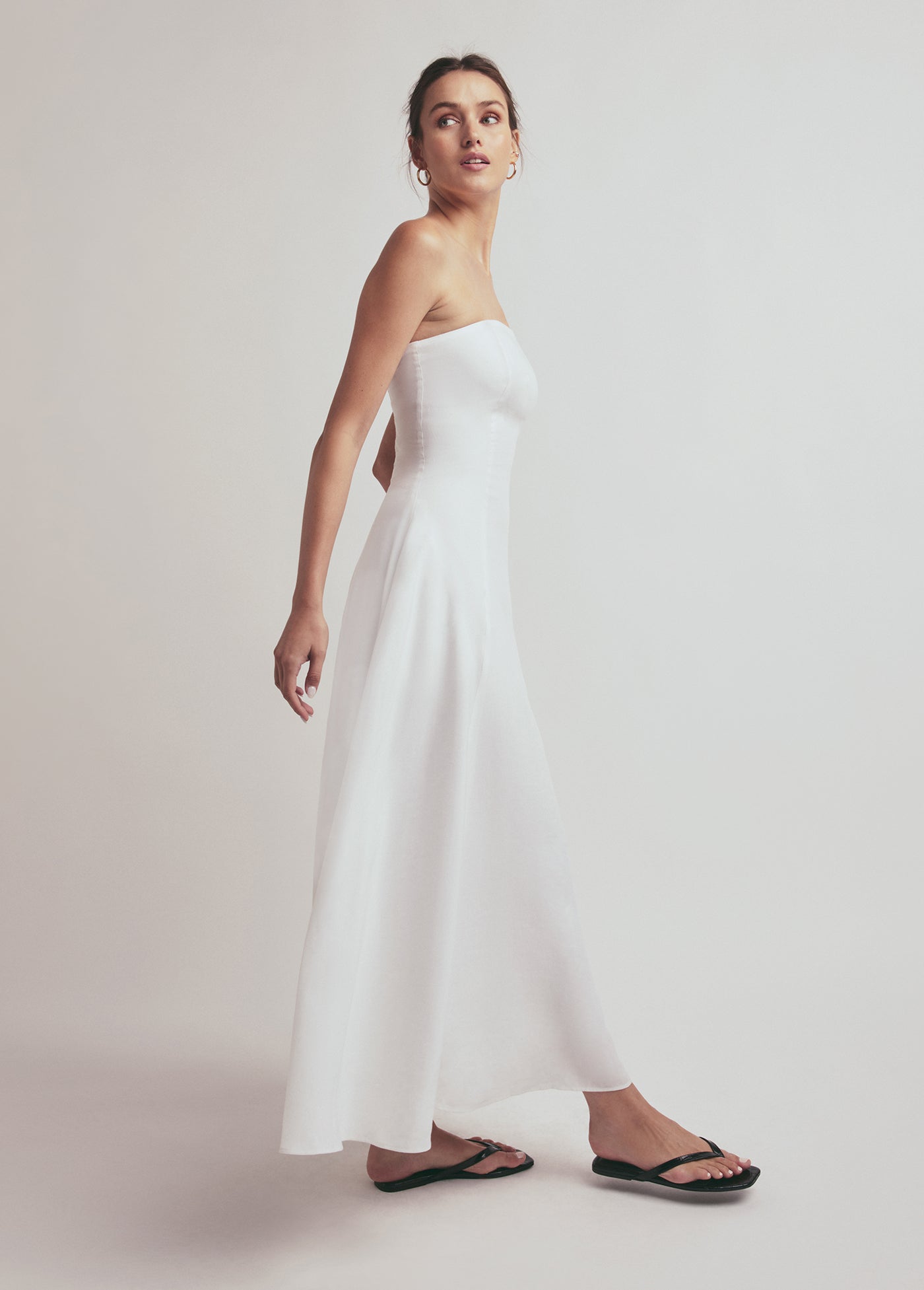 Favorite Daughter - Women - White The Favorite Linen Dress