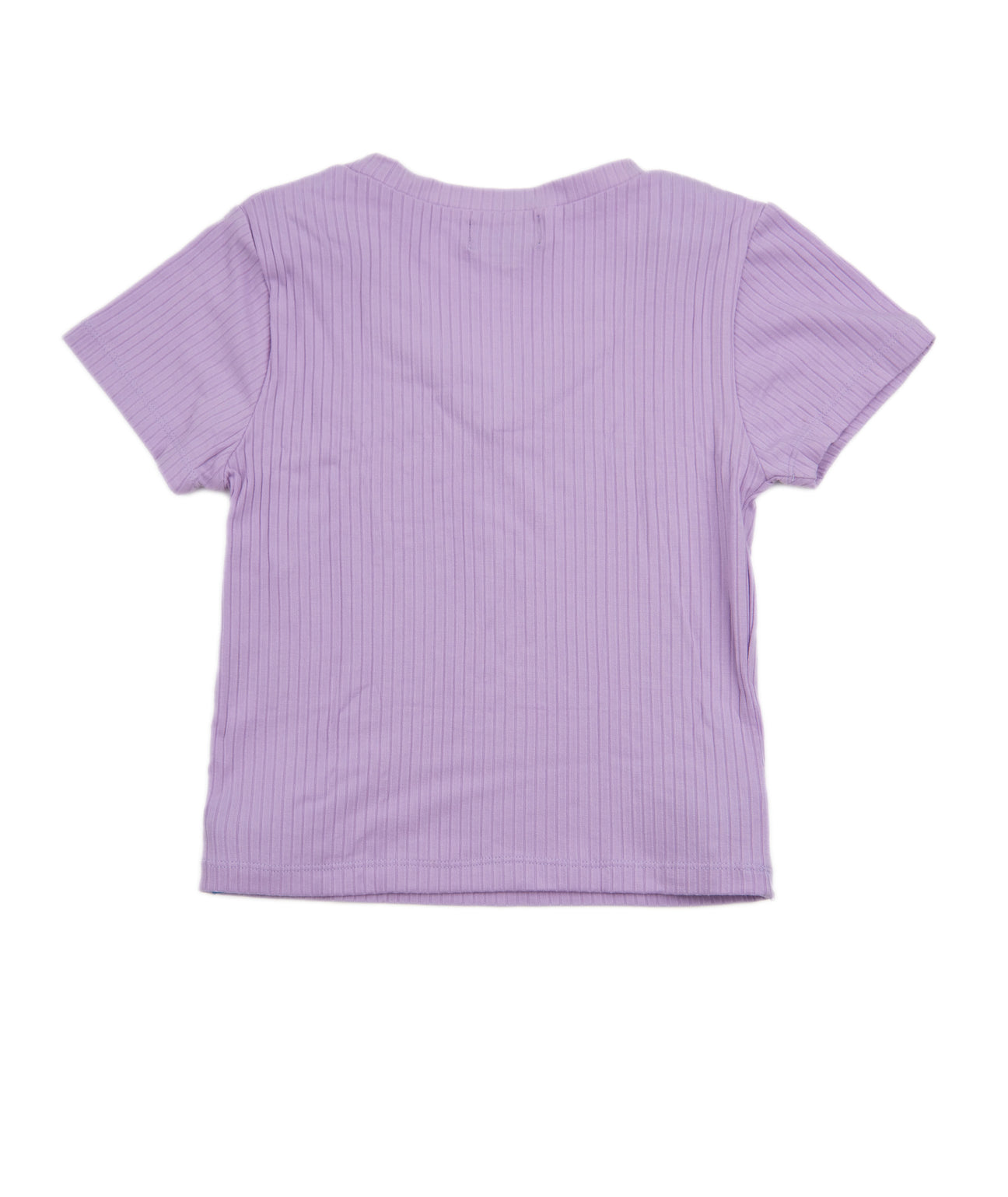 Flowers by Zoe - Girls - Lilac Ribbed V Neck Tee