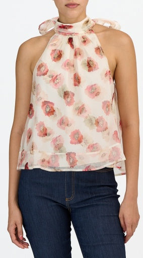 Cinq a' Sept - Women - Gardinia Mulit Floating Poppies Brennan Top