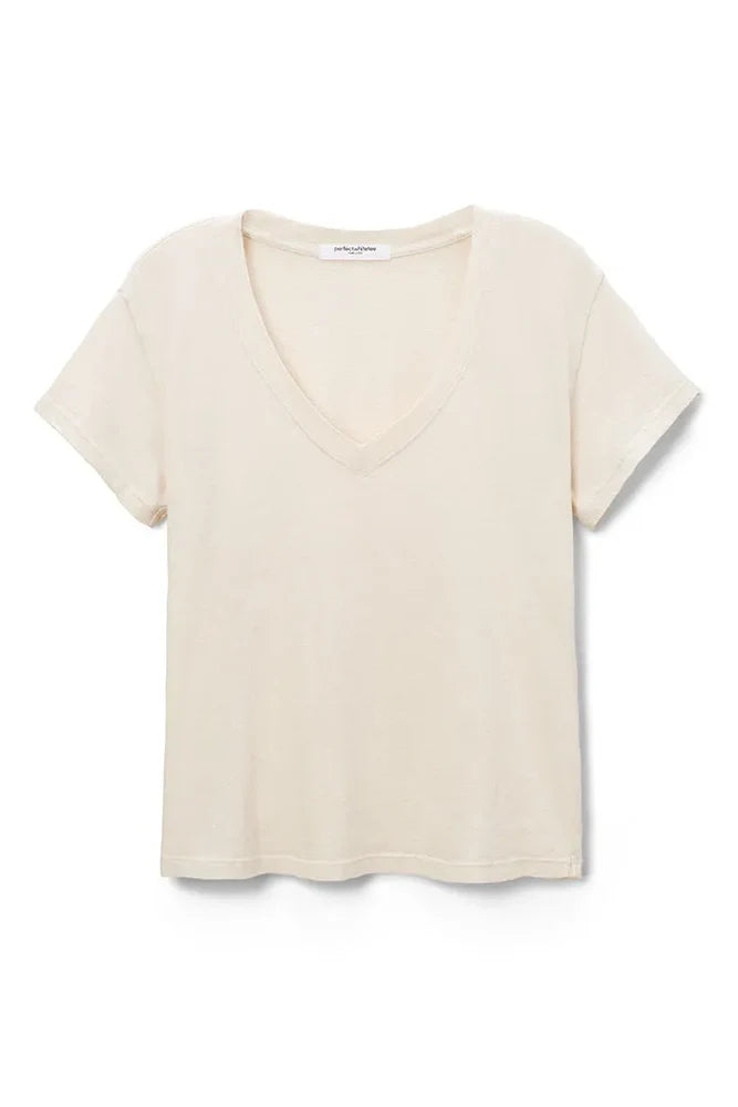 Perfect White Tee - Women - Sugar Hendrix V- Neck Tee