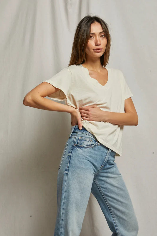 Perfect White Tee - Women - Sugar Hendrix V- Neck Tee