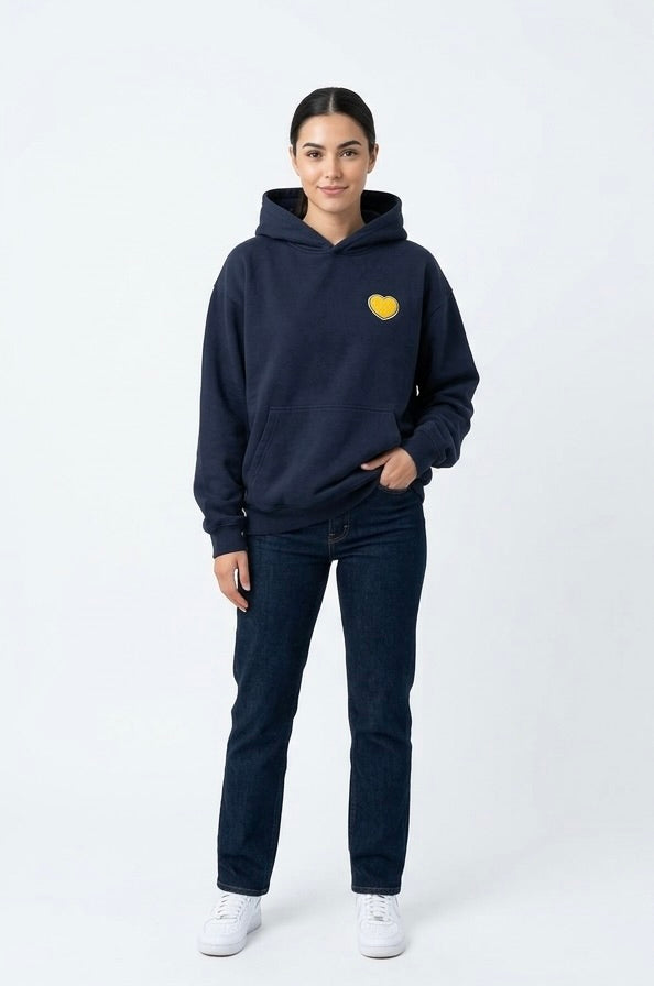Heart And Stitch - Blue University Of Michigan Sweatshirt