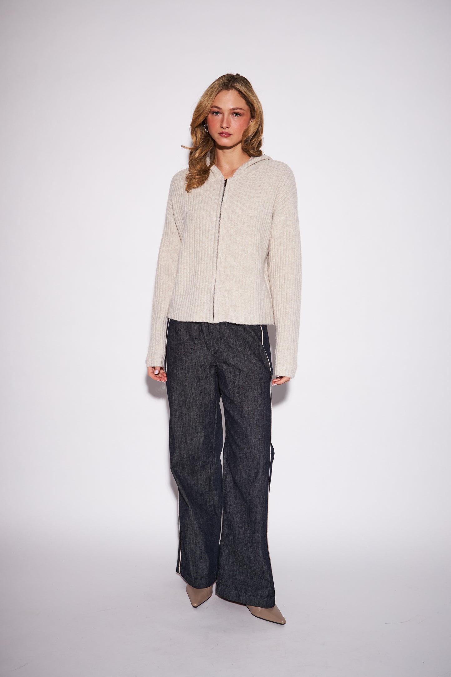 John+Jenn - Women - Oat Gavin Zip Cardigan