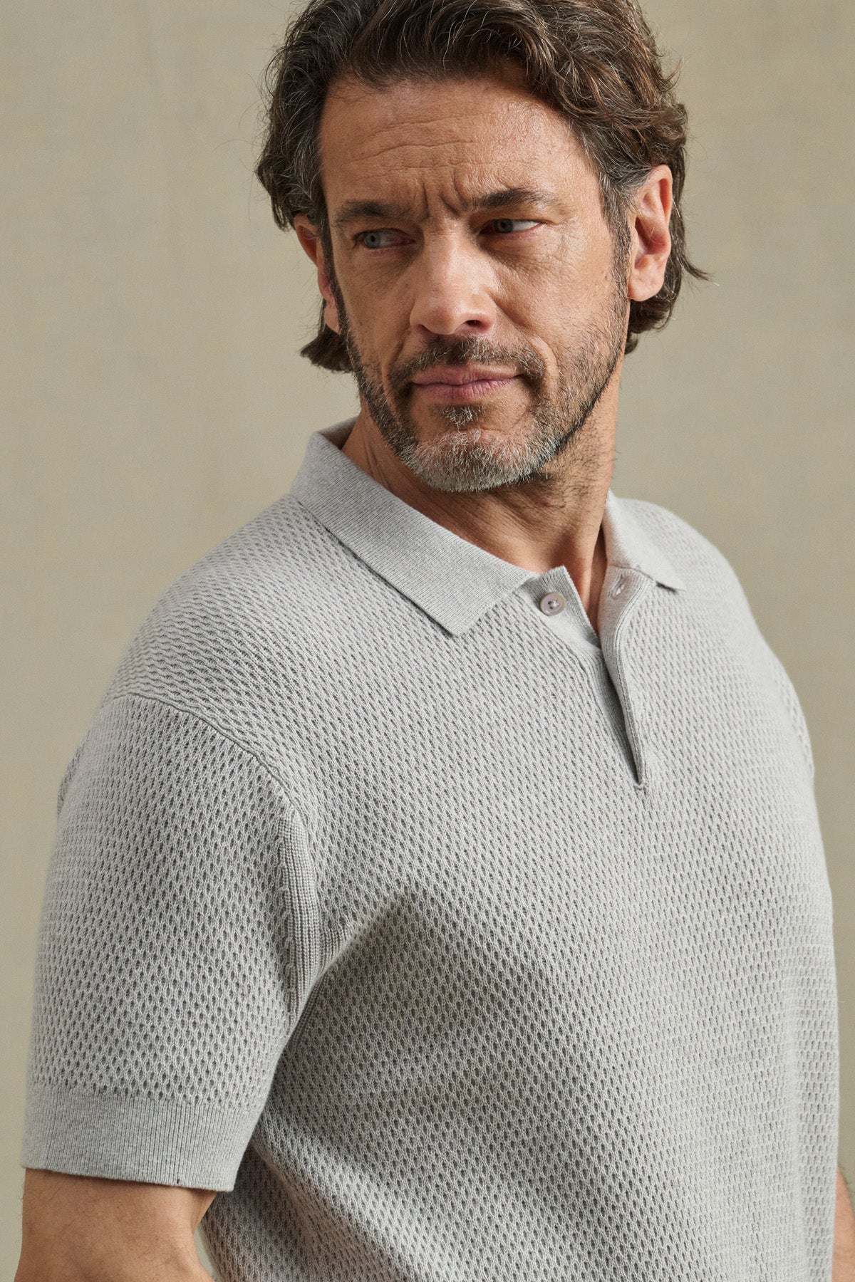 Velvet By Graham & Spencer - Men - Overcast Lowell Knit Polo