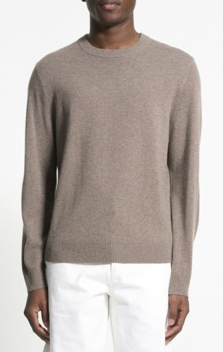 Theory - Men - Dark Feather Melange Hilles Crewneck Sweater in Cashmere