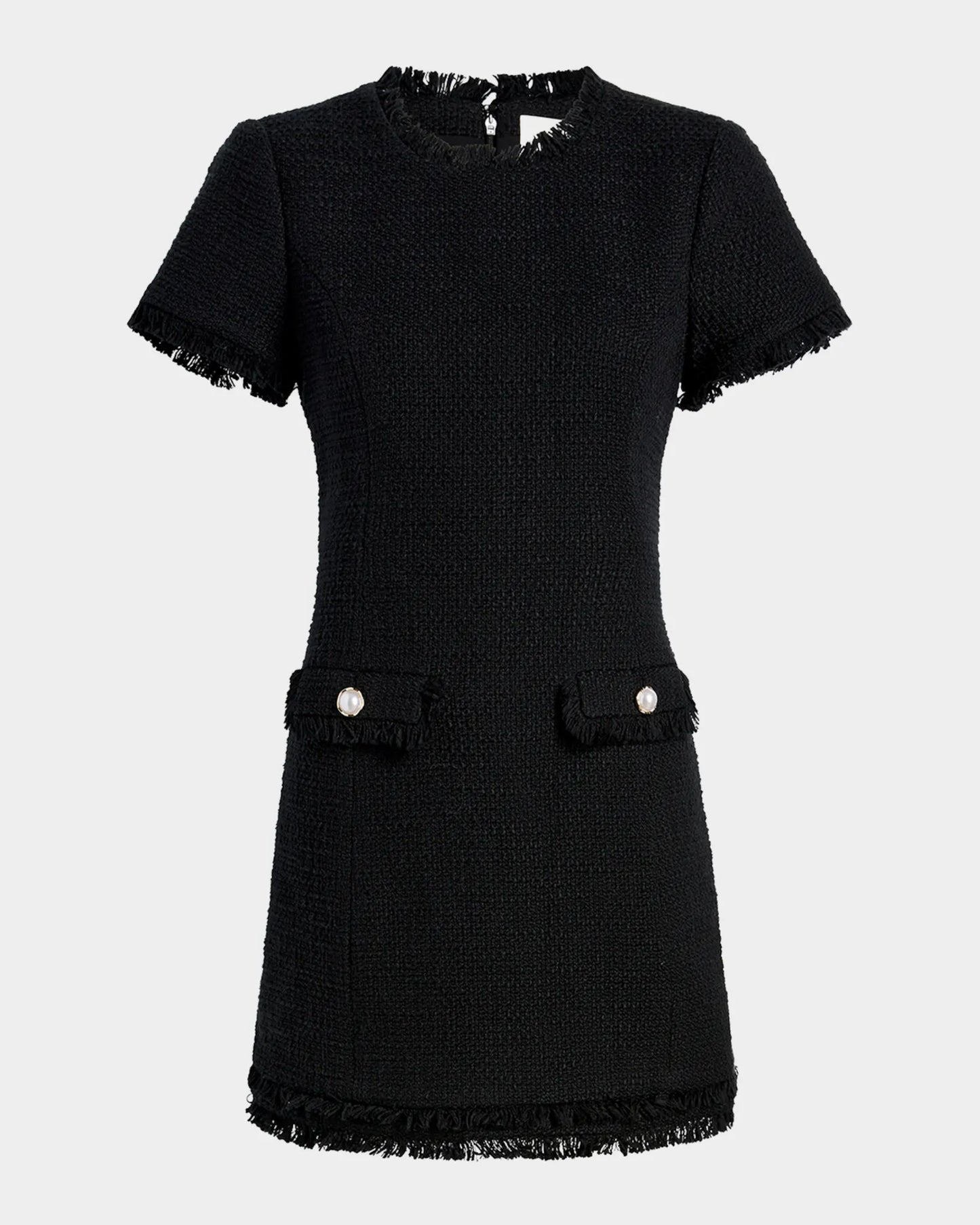Cinq a Sept - Women - Black Brand Tweed Mini Shift  Dress