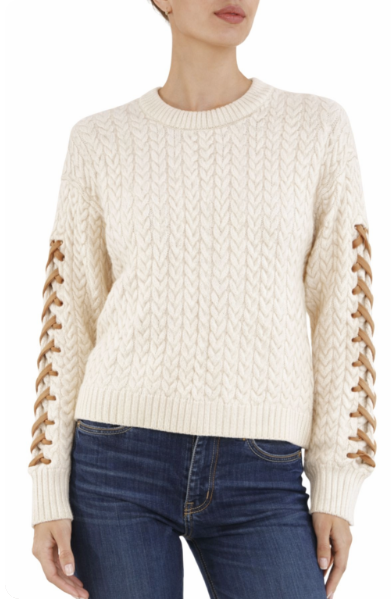 RAMY BROOK - Women - Ivory Cable Nora Sweater