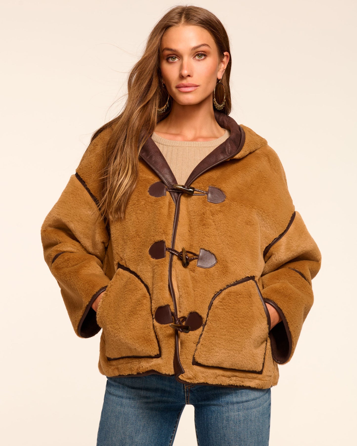 Ramy Brook - Women - Camel Lucy Faux Fur Coat