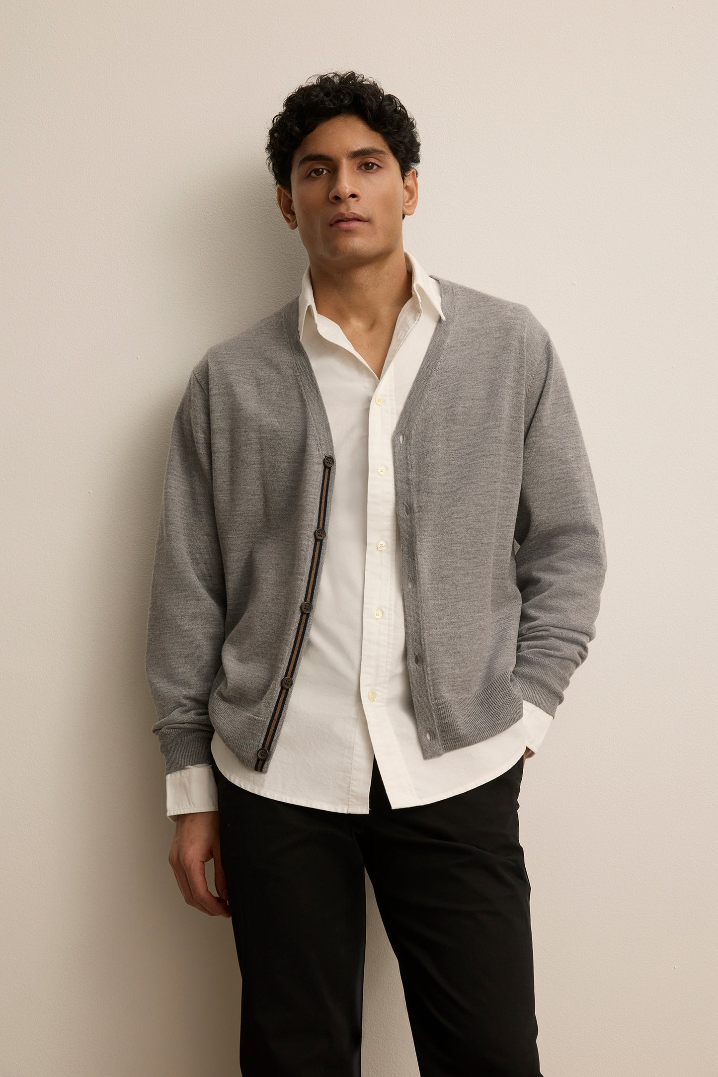Velvet By Graham & Spencer - Men - Silver Silvio Cardigan